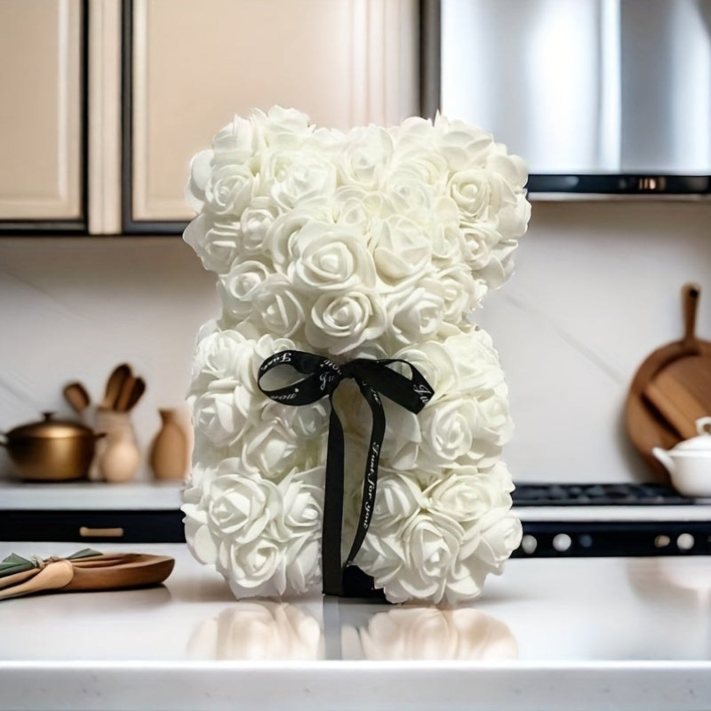 Muttertags-Rosenbär Geschenk Künstliche Blume Teddybär Dekoration