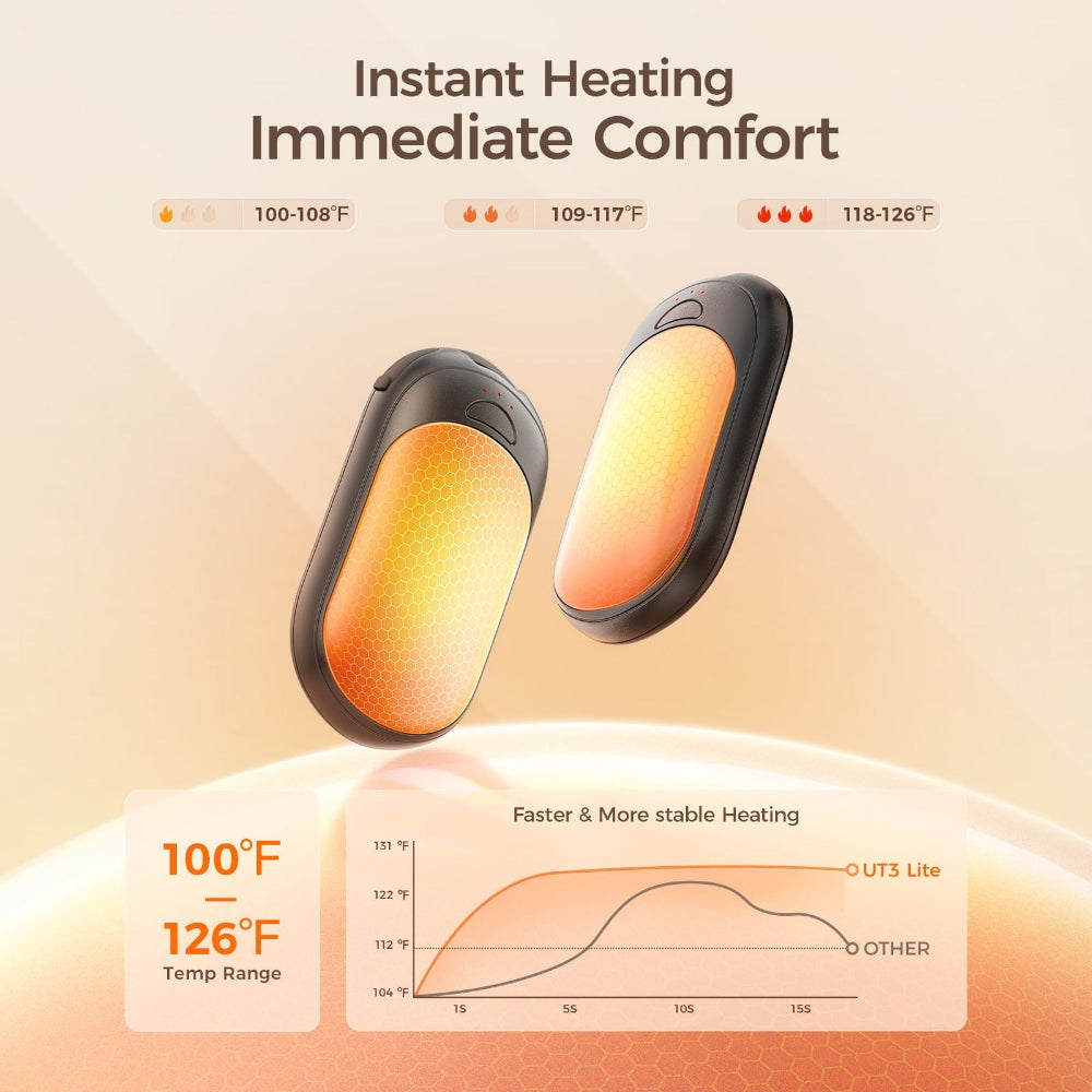 Rechargeable Hand Warmer Gift Portable Electric Heating Device - Image 6