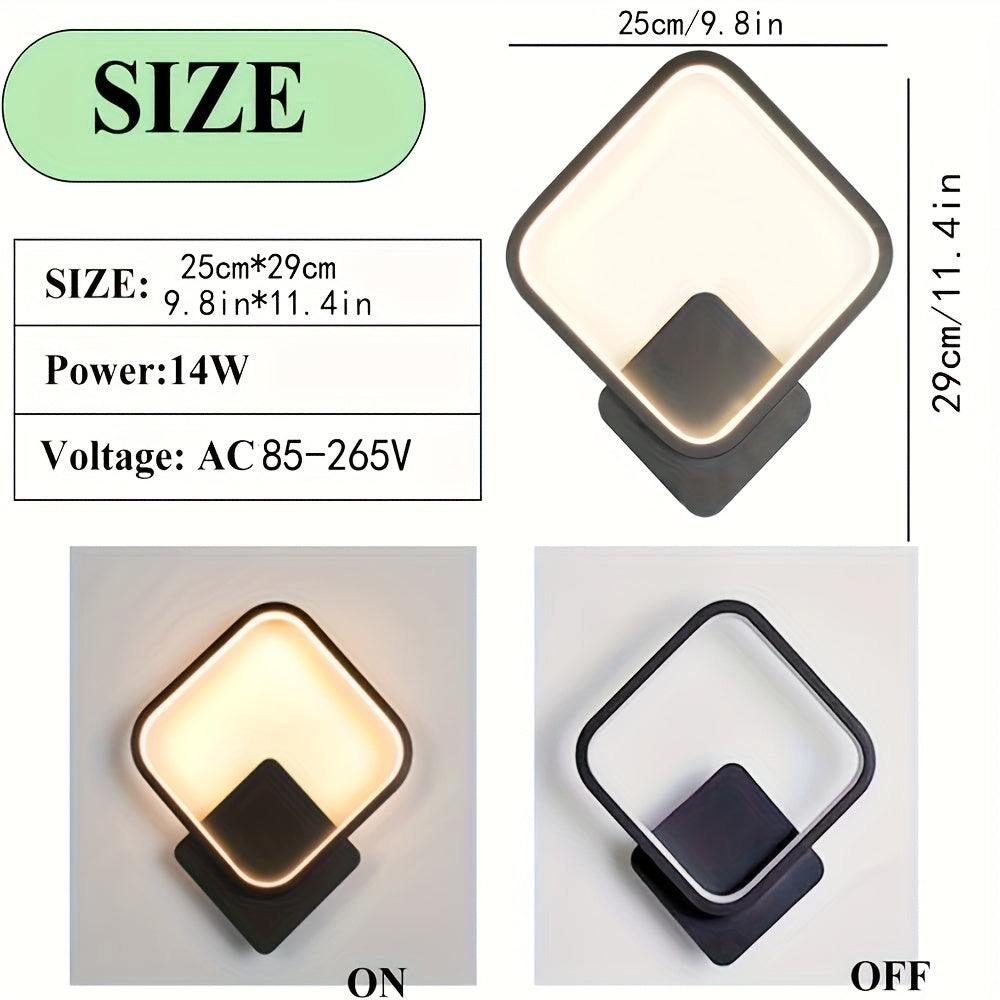 Modern Square LED Wall Lamp | Minimalist Geometric Lighting Fixture