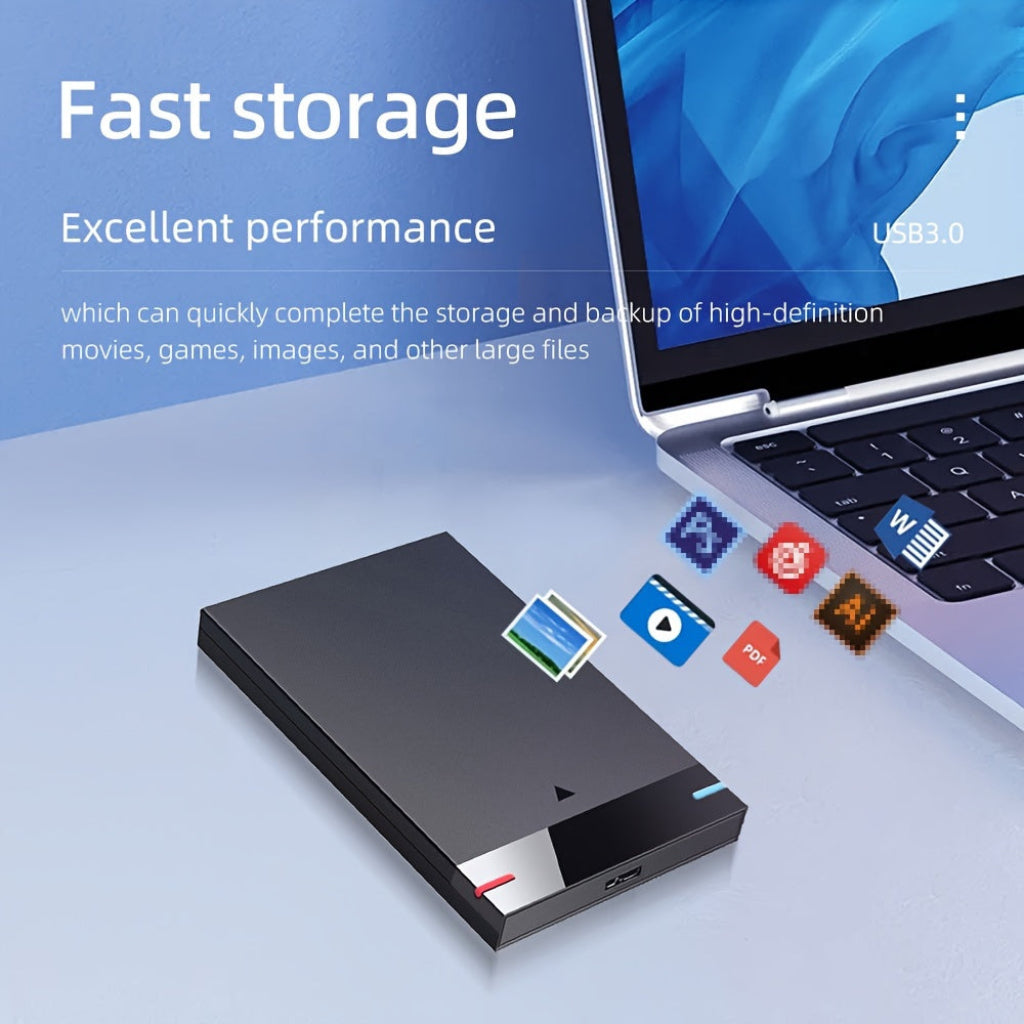 Disco Duro Externo SSD Portátil 320GB USB Delgado Almacenamiento de Respaldo