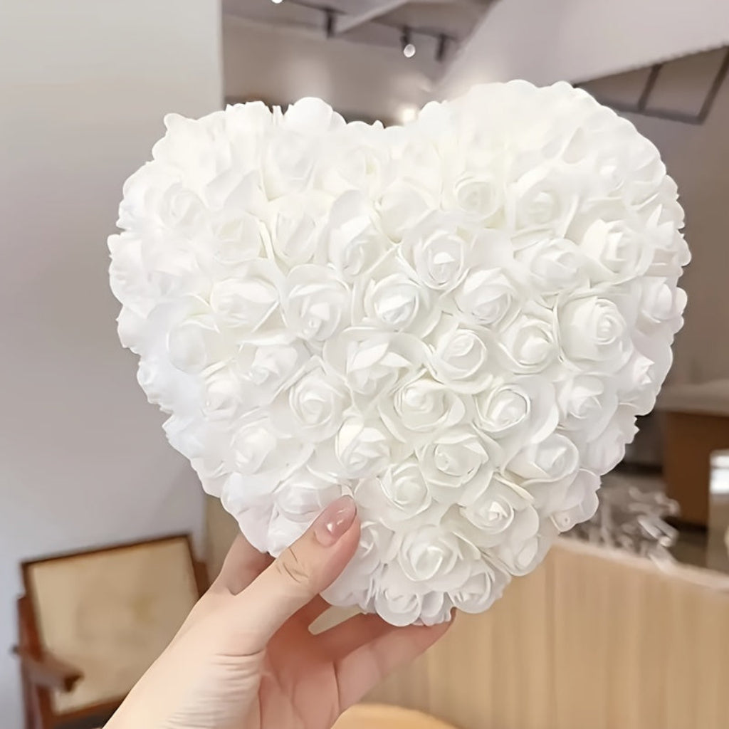 Cadou de Ziua Mamei Inimă de Trandafir Decorațiune de Masă cu Flori Artificiale