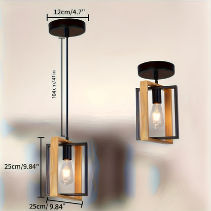 Luminária de Teto Industrial Suspensa | Design Minimalista Moderno