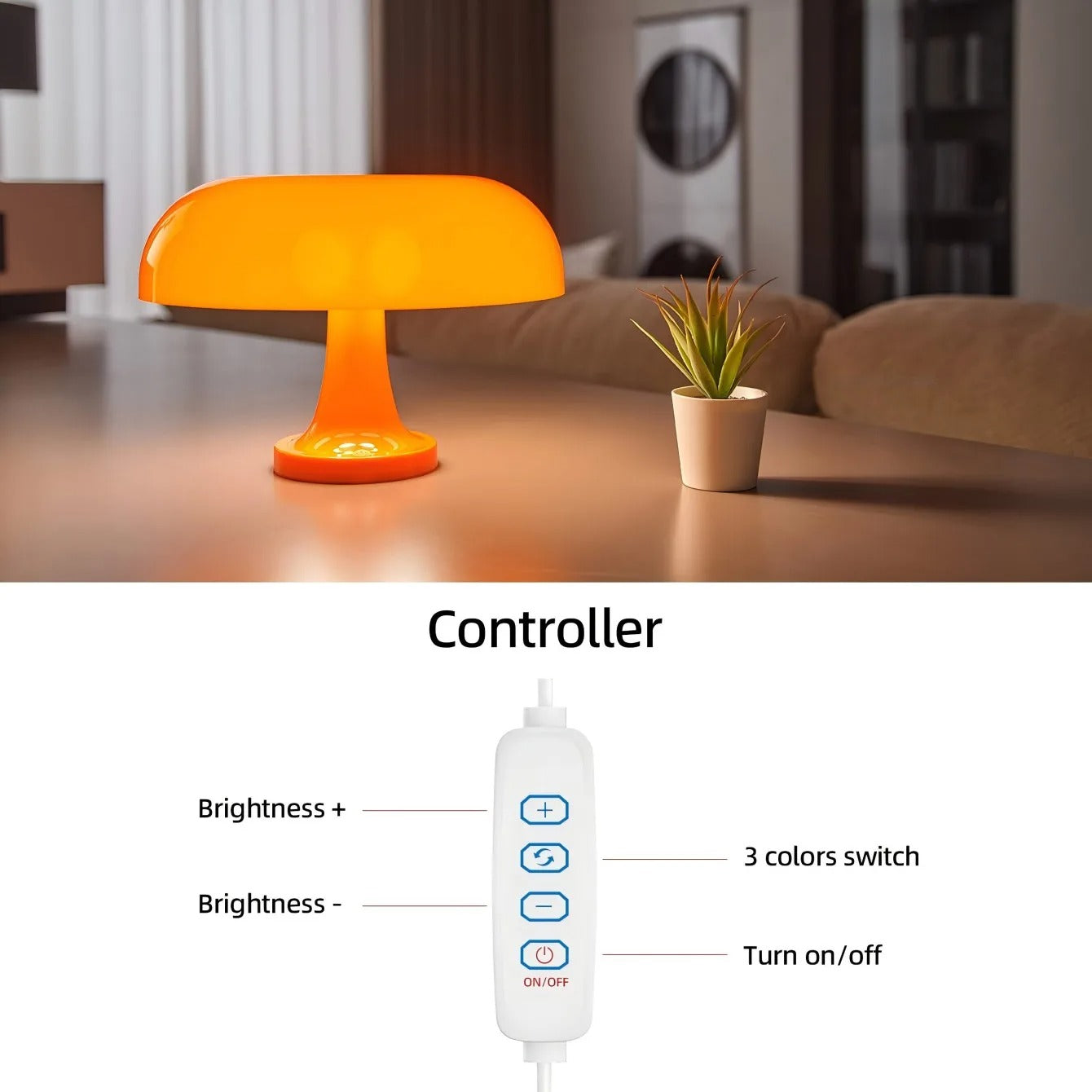 Classic Mushroom Table Lamp | Bauhaus-Inspired Decorative Light