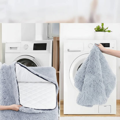 Dog Bed Washable Dog Mat Raised Edge Sleeping Cushion