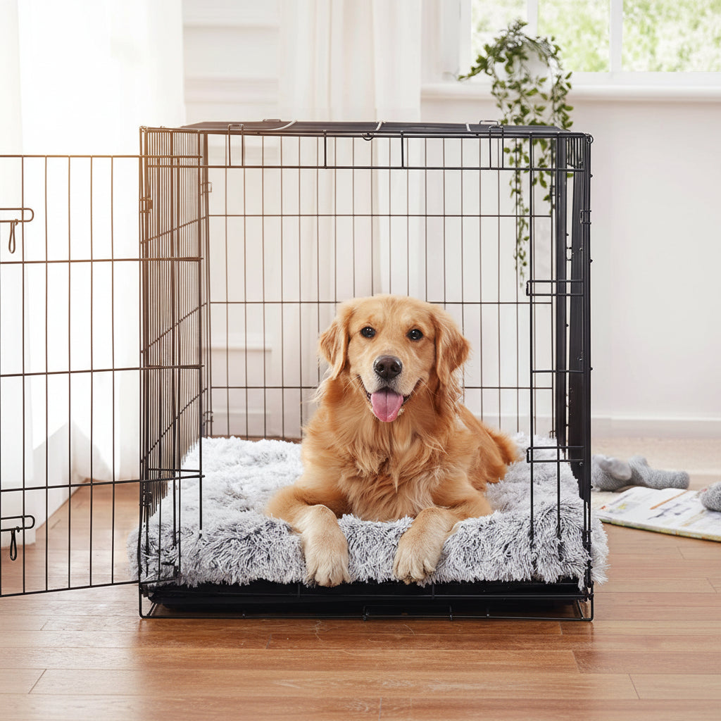 Dog Bed Washable Dog Mat Raised Edge Sleeping Cushion
