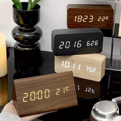 Digital Alarm Clock Modern Design Multi Function Display - Image 3