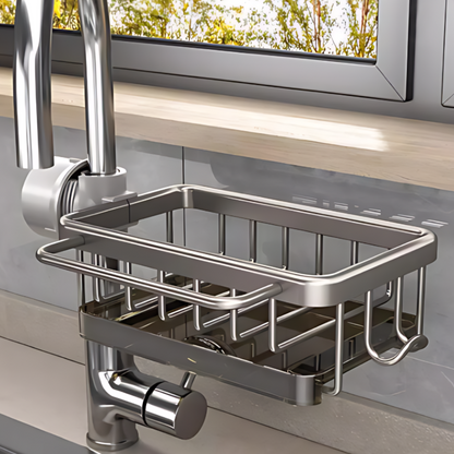 Dish Drying Rack Sink Caddy Organizer Kitchen Storage Basket - Image 1