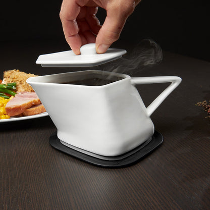 Dishwasher Safe Gravy Boat Lid Microwave Design - Image 6