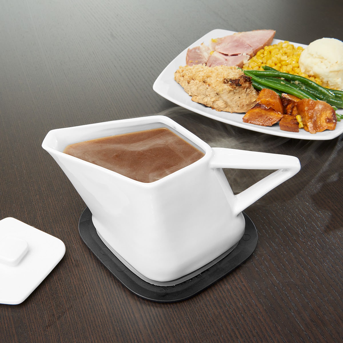 Dishwasher Safe Gravy Boat Lid Microwave Design - Image 7