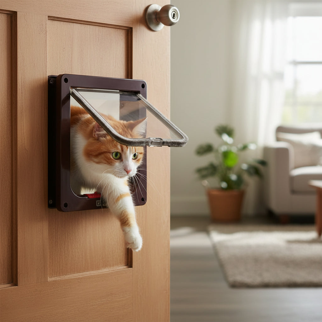 Dog Door Cat Door Pet Door Four Way Locking System - Image 13