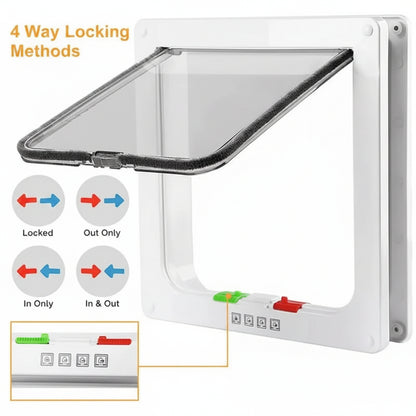 Dog Door Cat Door Pet Door Four Way Locking System - Image 3