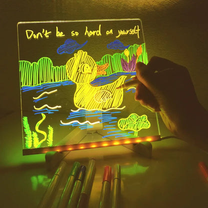 Drawing Tablet LED Drawing Board Light Up Art Display - Image 2