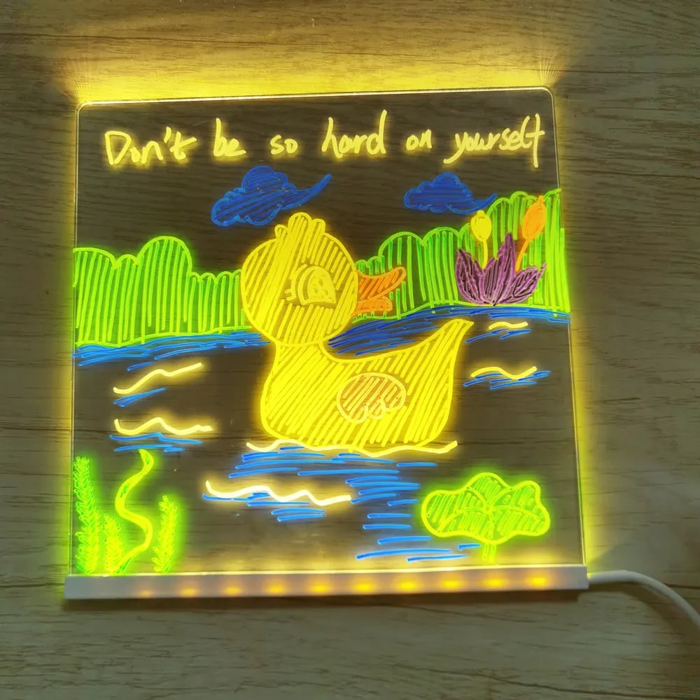 Drawing Tablet LED Drawing Board Light Up Art Display - Image 3