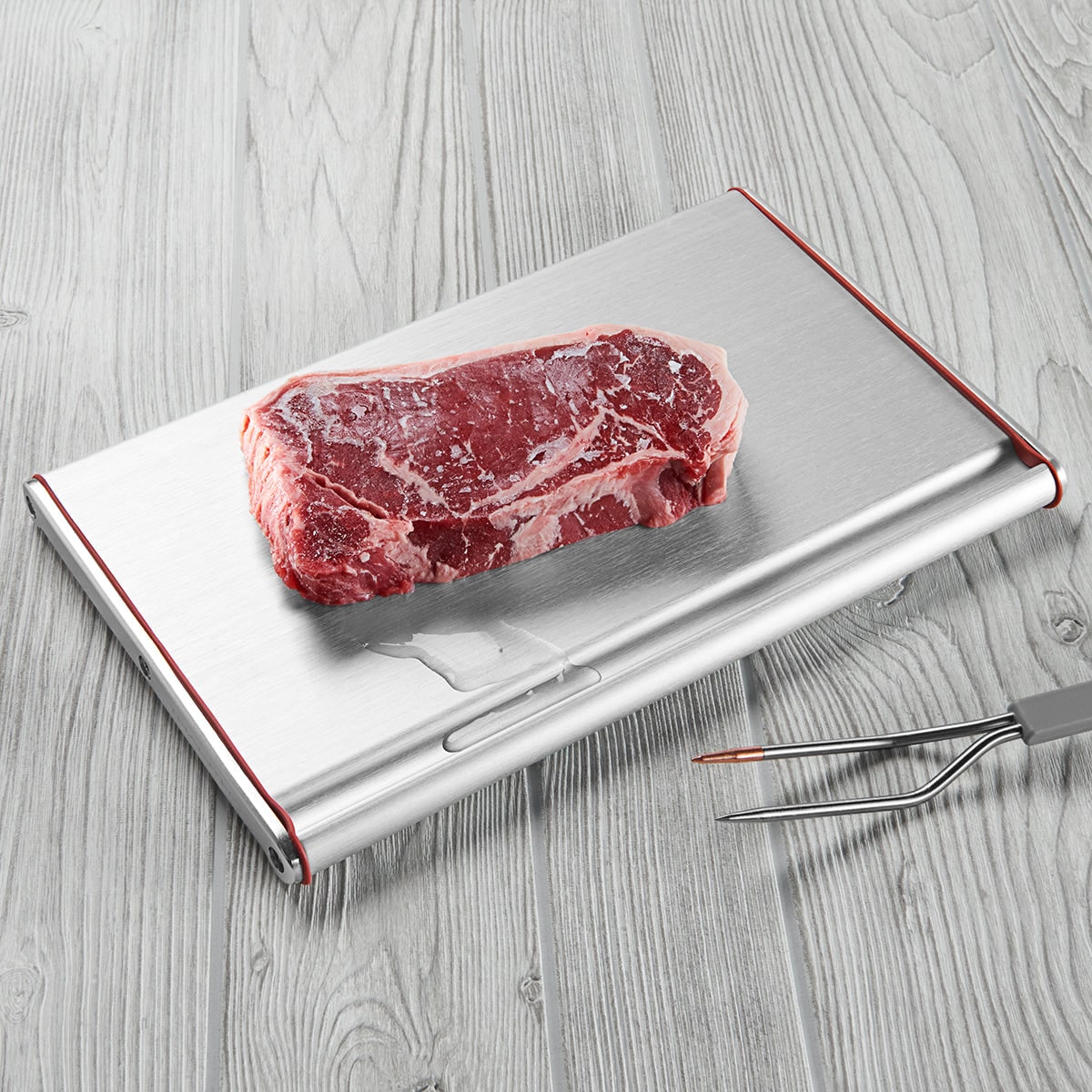 Drip Channel Defrosting Rapid Meat Tray Flat Quick - Image 1