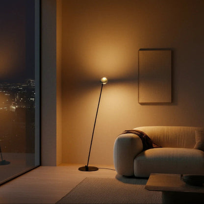 Dual Head Floor Lamp Modern Contemporary Adjustable Arch - Image 1
