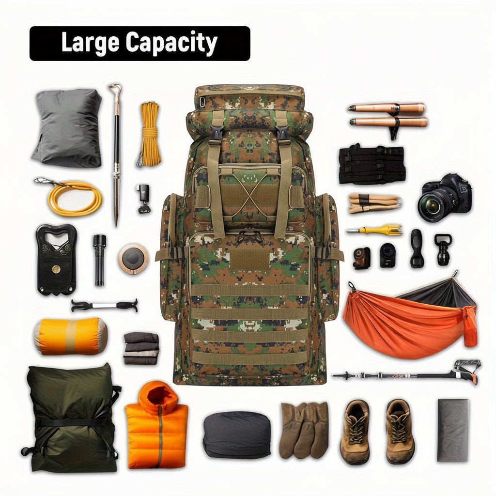 Rucksack Herren Grosses Volumen Outdoor Trekking Backpack
