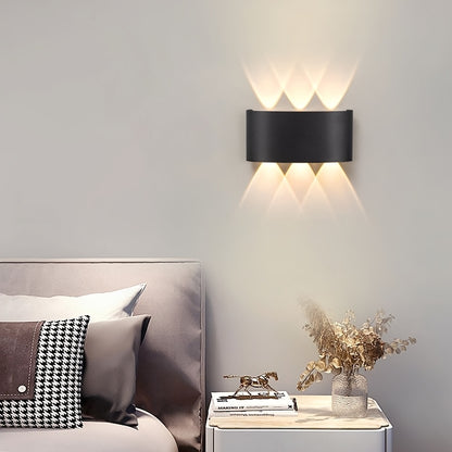 Moderne LED-Wandleuchte mit Doppelstrahl | Innen- & Außenbereich IP55