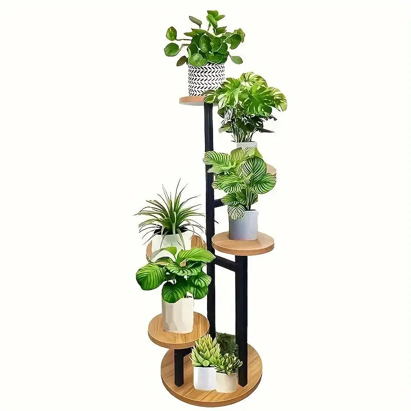 Verdura | 6-Tier Round Plant Stand | Wooden
