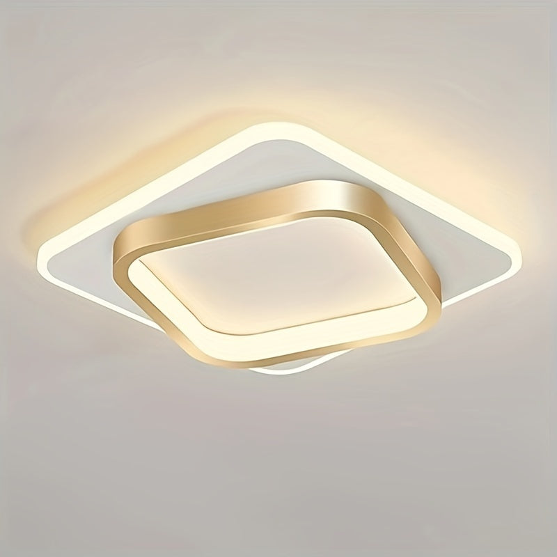 Modern Square LED Ceiling Light | Minimalist Geometric Flush Mount Fixture