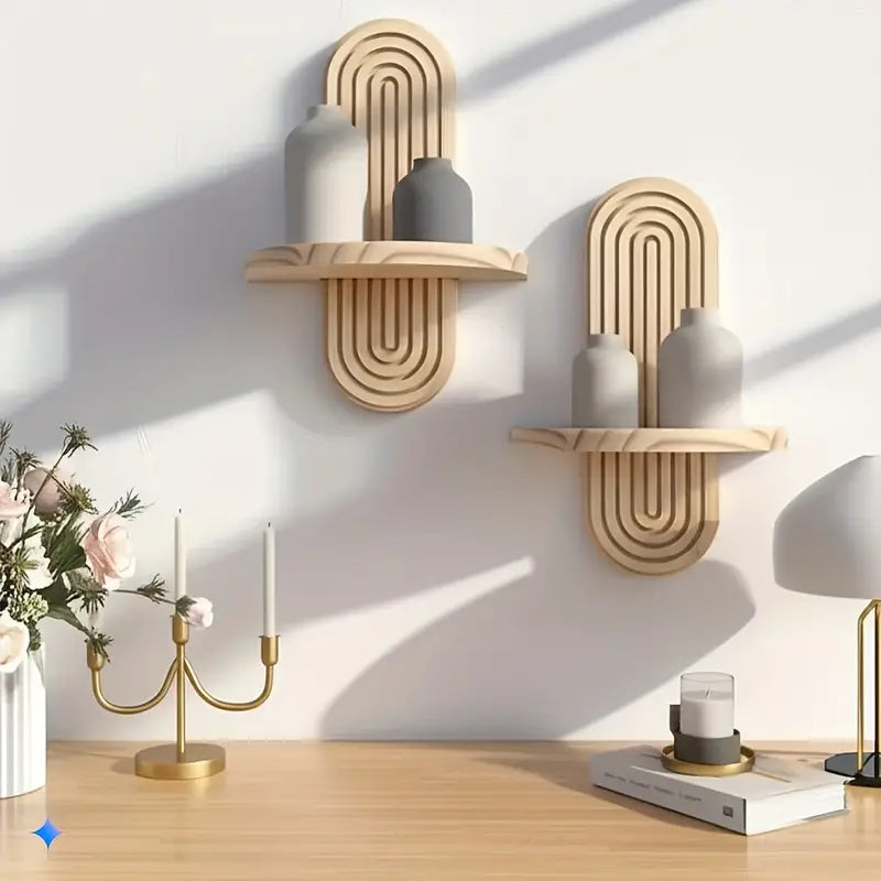 NaturaRack | Wall Shelves | Wooden (2-Pack)