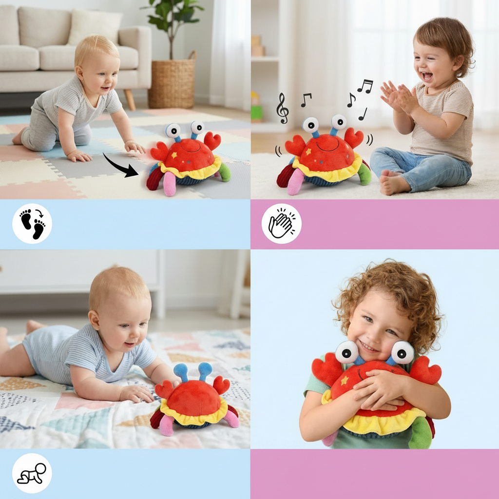 Educational Toy Interactive Toy Musical Crab Activity - Image 4