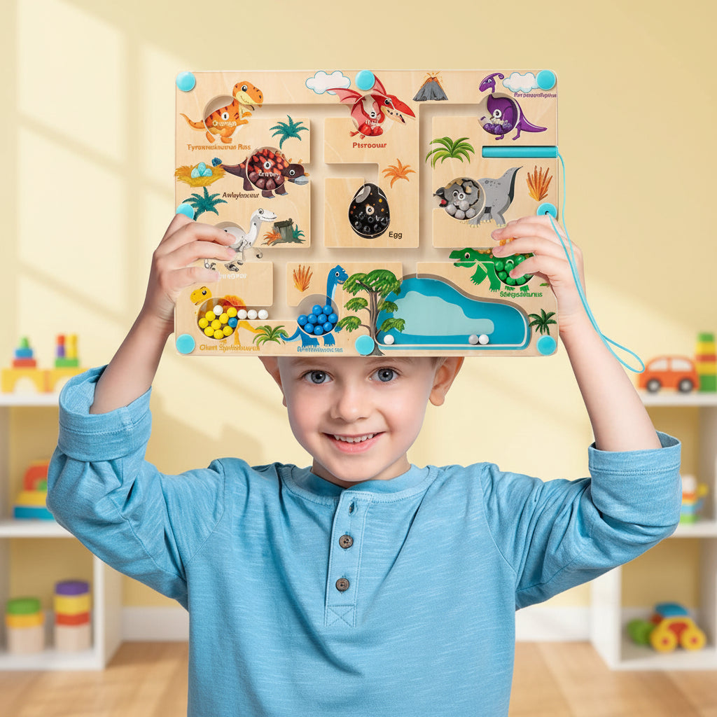 Educational Toy Toddlers Fine Motor Skills Dinosaur Maze - Image 3