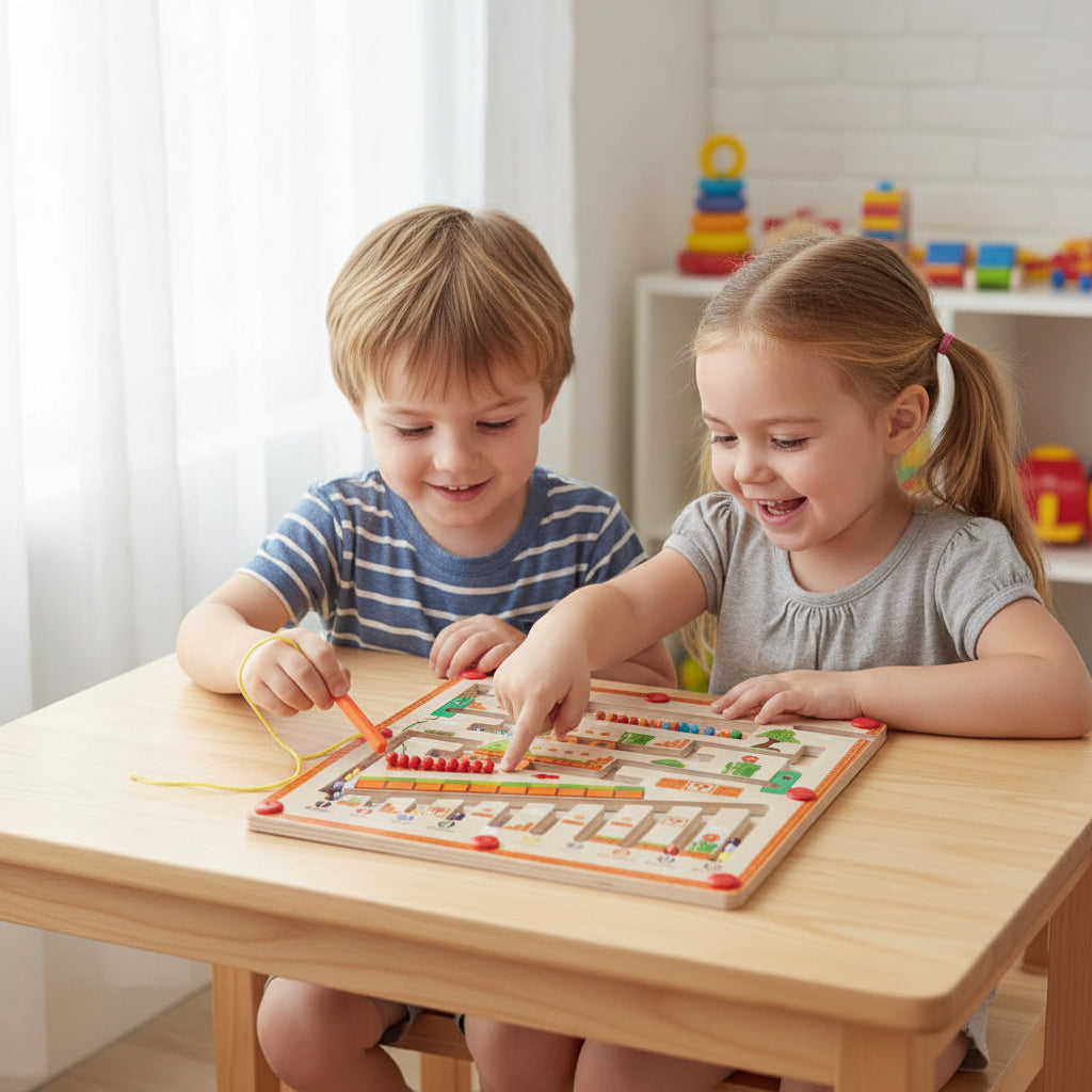Juguete Educativo para Niños Pequeños Habilidades Motoras Finas Laberinto Magnético