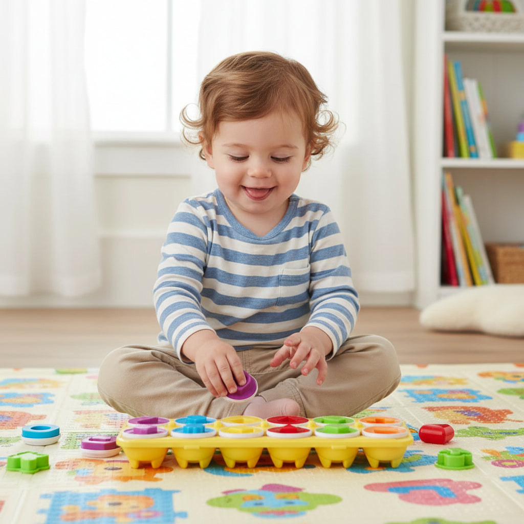 Educational Toy Toddlers Learning Shapes Interactive Play - Image 3