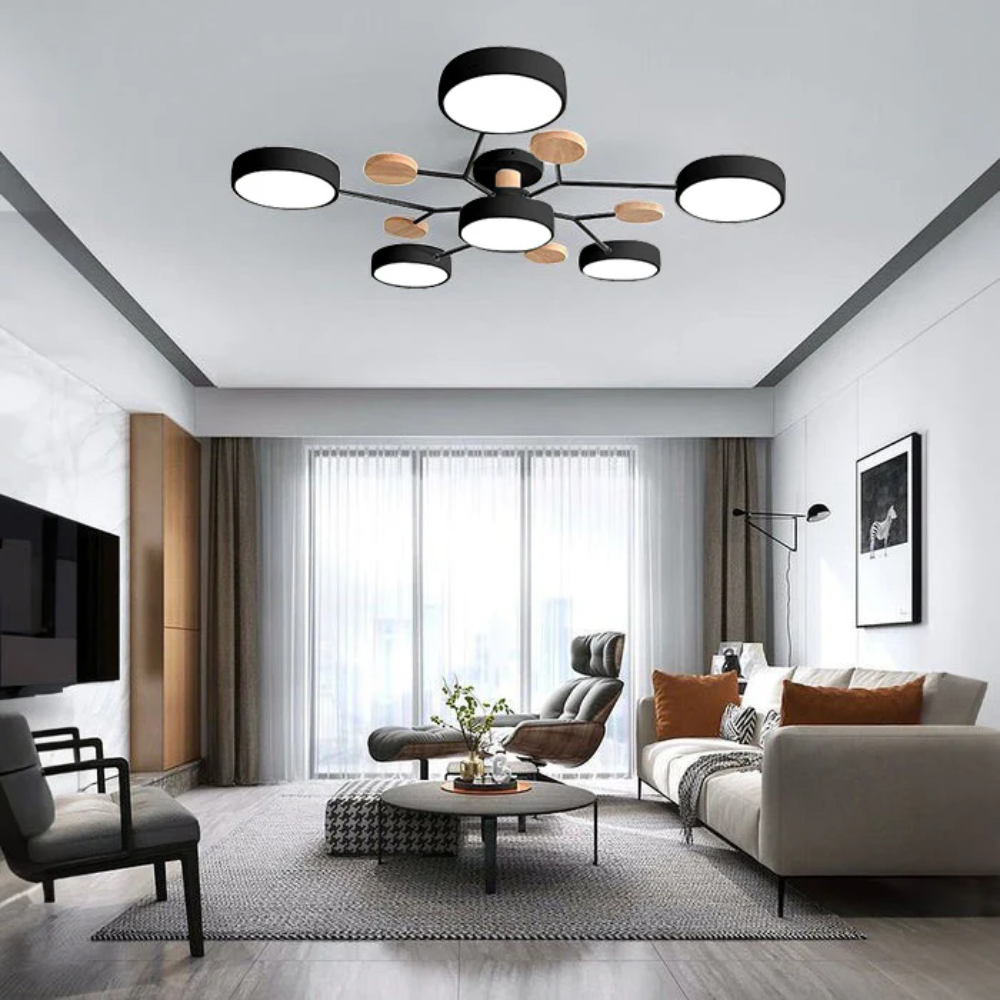 Energy Efficient Semi Flush Ceiling Light LED Chandelier - Image 12