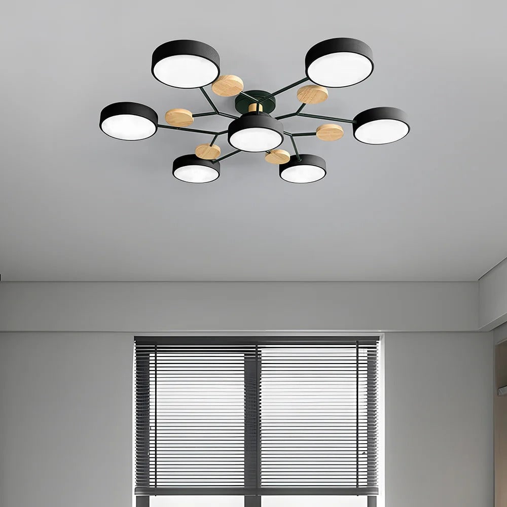Energy Efficient Semi Flush Ceiling Light LED Chandelier - Image 14