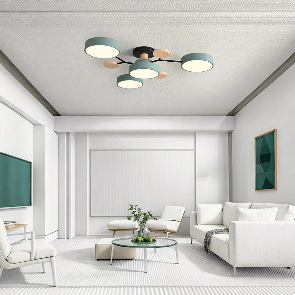 Energy Efficient Semi Flush Ceiling Light LED Chandelier - Image 18