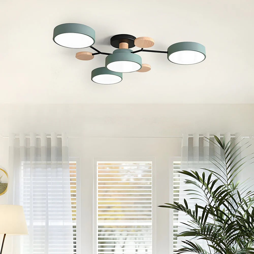 Energy Efficient Semi Flush Ceiling Light LED Chandelier - Image 20