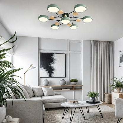 Energy Efficient Semi Flush Ceiling Light LED Chandelier - Image 26