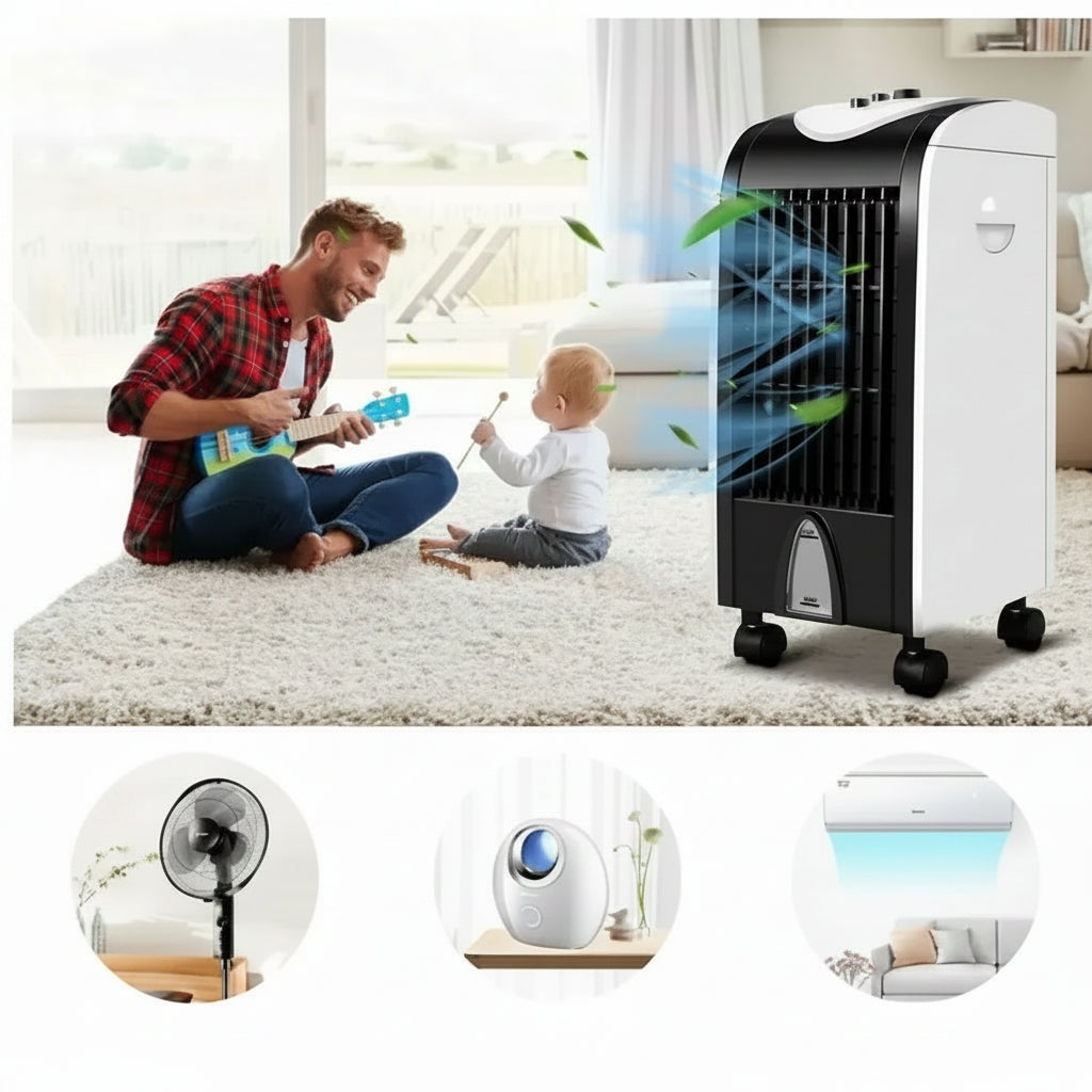 Evaporative Portable Swamp Cooler Compact Refillable - Image 2