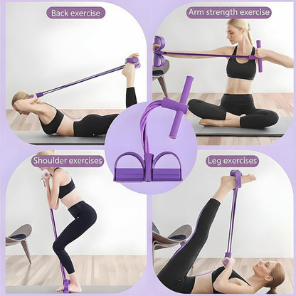 Exercise Bands Beginners Workout Bands Home Fitness Set - Image 3