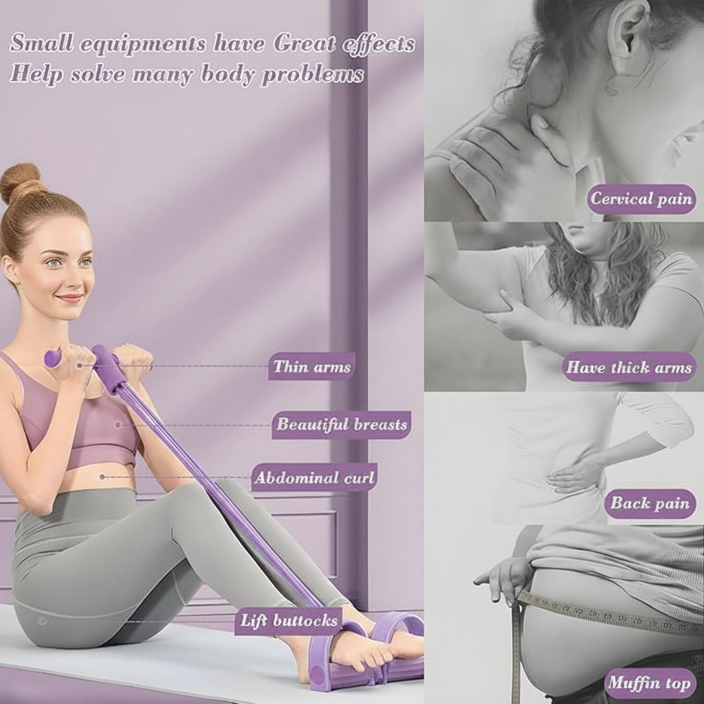 Exercise Bands Beginners Workout Bands Home Fitness Set - Image 4