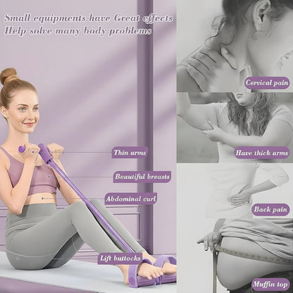 Exercise Bands Beginners Workout Bands Home Fitness Set - Image 4