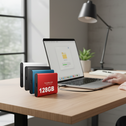 External Hard Drive Portable Ssd Compact Storage Device 128gb - Image 5