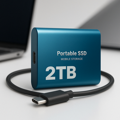 External Hard Drive Portable Ssd Usb C 2tb Mobile Storage - Image 2