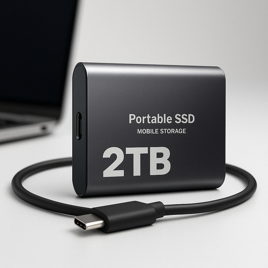 External Hard Drive Portable Ssd Usb C Mobile Storage 2tb - Image 1