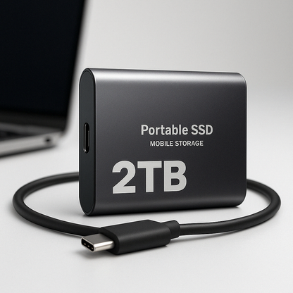 External Hard Drive Portable Ssd Usb C Mobile Storage 2tb - Image 1