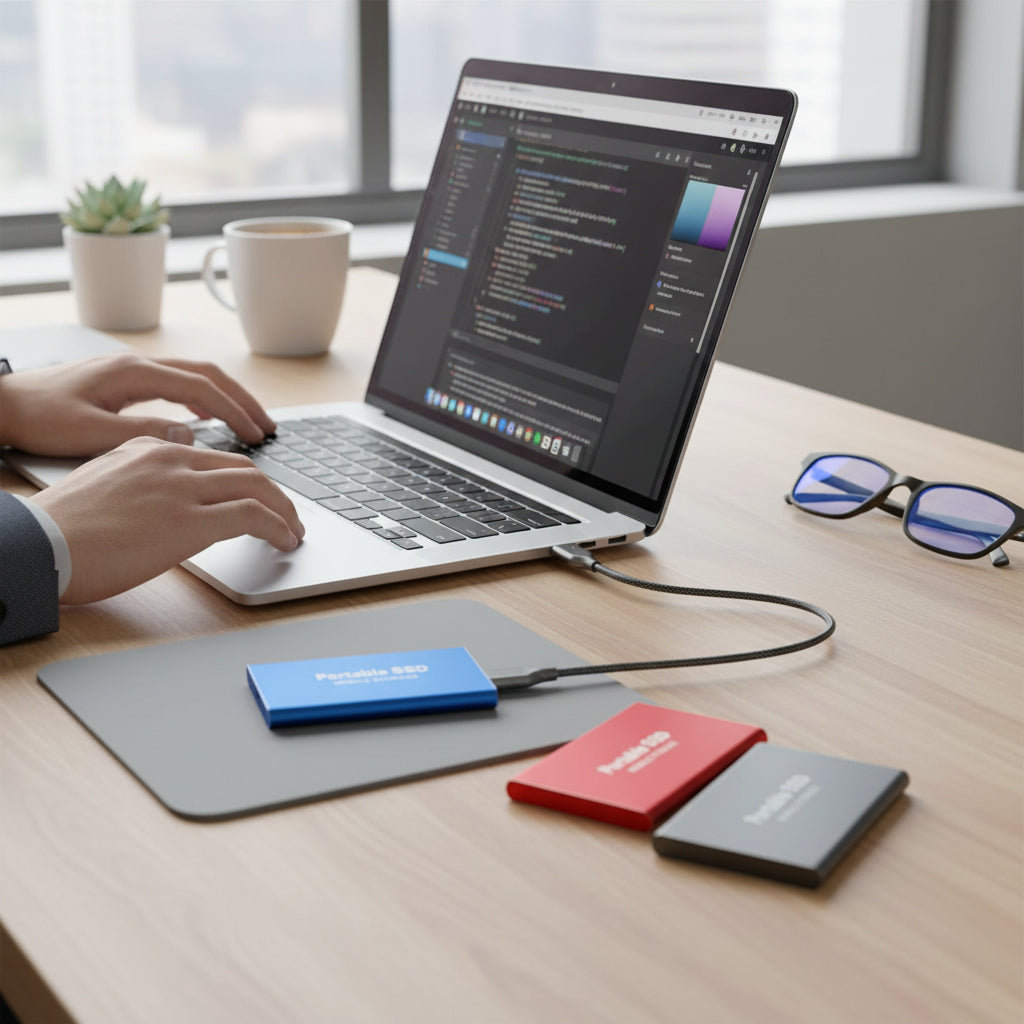 External Hard Drive Portable Ssd Usb C Mobile Storage Compact Design - Image 1