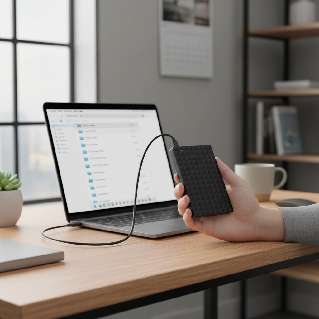 External Hard Drive Portable Ssd USB Hard Drive Compact Design - Image 3