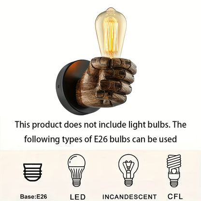 Lampă de perete industrială | Aplice de perete din rășină E26