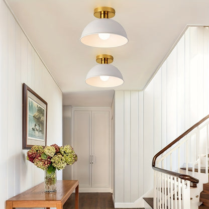 Lampada da soffitto moderna semi-incassata | Finitura in metallo opaco