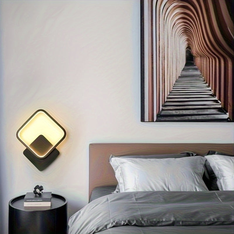 Lampa de Perete LED Pătrată Modernă | Corp de Iluminat Geometric Minimalist