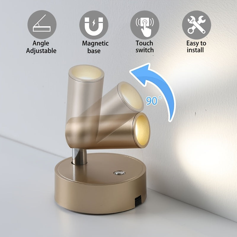 Rechargeable Magnetic Wall Light | Touch Control & Wireless Design