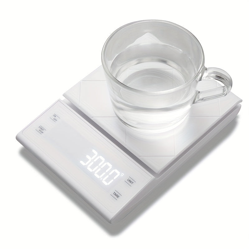 Digital Kitchen Scale with Timer | Precise Food & Coffee Scale for Baking and Cooking