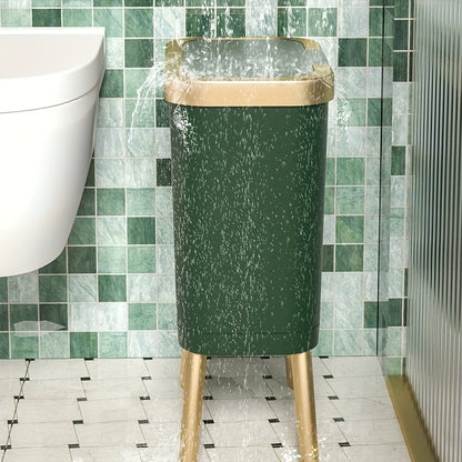 Coș de gunoi modern de 15L cu picioare ridicate | Coș elegant pentru bucătărie, living și baie