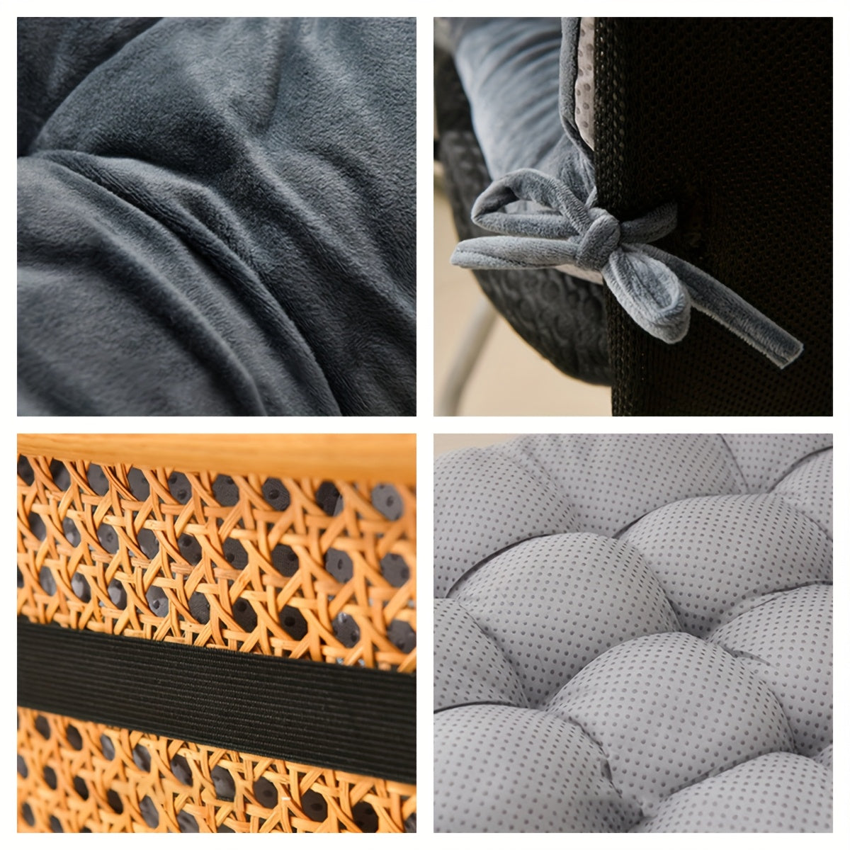 High-Back Chair Cushion | Thickened Soft Seat Pad with Back Support